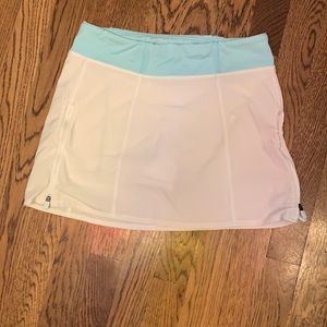 Athleta Girl white and teal youth XL/14